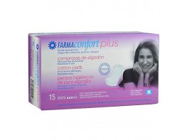 Imagen del producto Farmaconfort Plus compresas de algodón mini 15u