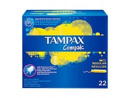 Imagen del producto Tampax tampones compak regular 22u
