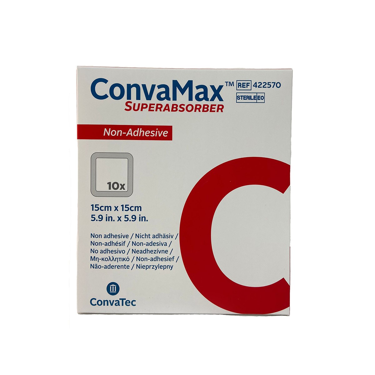 Convamax Superabsorber 15x15cm no adhesivo